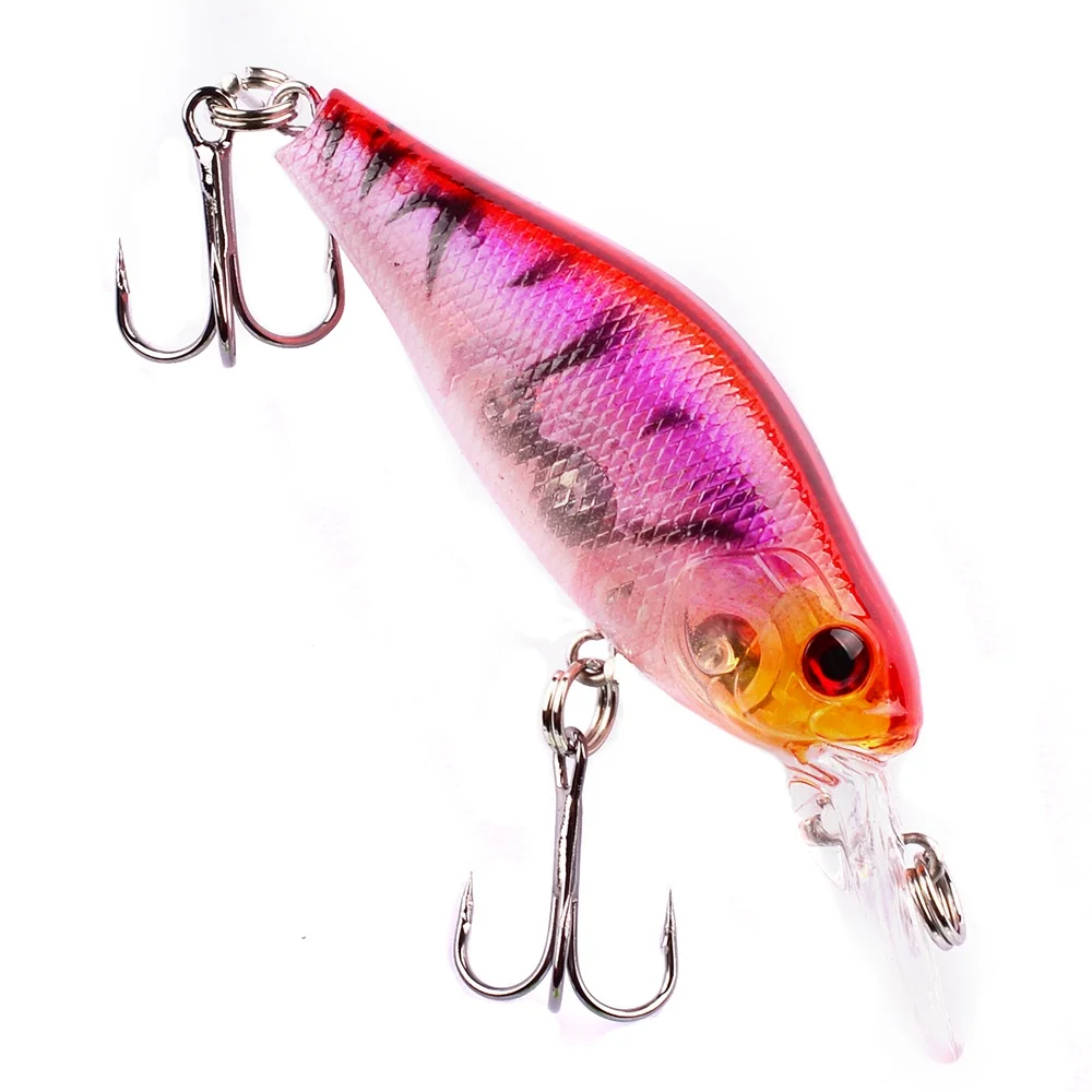 1Pcs Minnow Fishing Lure Wobblers 7cm 8.1g Floating Crankbait Artificial Plastic Hard Bait Bass Pesca Carp Fishing Tackle