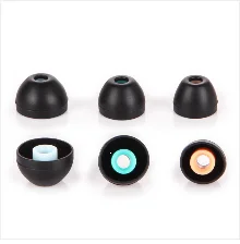 5mm Original Two Layer Silicone In-Ear Earphone Earbuds Ear Pads Covers Eartips Replacement Headphone Earplugs 6pcs/3pairs