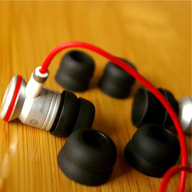 5mm Original Two Layer Silicone In-Ear Earphone Earbuds Ear Pads Covers Eartips Replacement Headphone Earplugs 6pcs/3pairs
