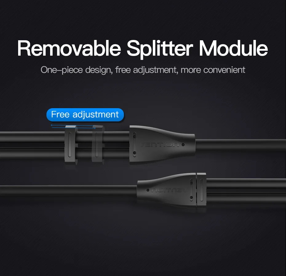 Vention Audio Splitter Cable 3.5mm Male to 2 Female Jack 3.5mm Mic Y Splitter Aux Cable for iPhone Laptop MP3 Headphone Splitter