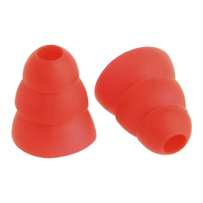 12pcs Silicone In-Ear Earphone Covers Cap Replacement Earbud Bud Tips Earbuds Headphone Ear Tip Three Layer Ear tips