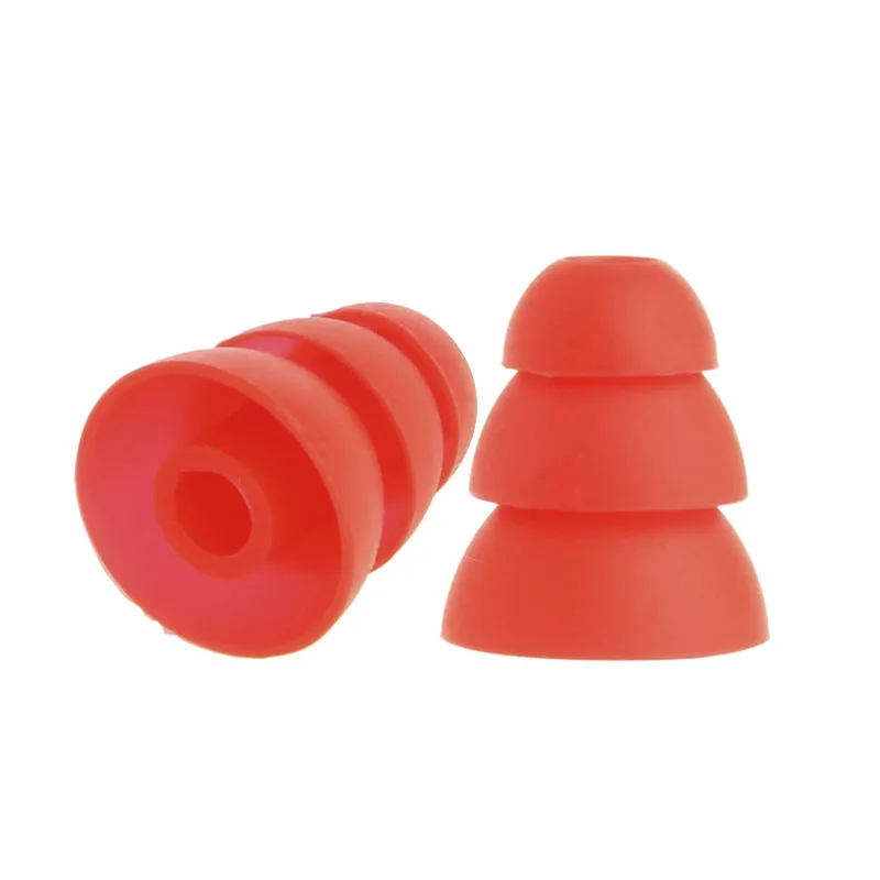 12pcs Silicone In-Ear Earphone Covers Cap Replacement Earbud Bud Tips Earbuds Headphone Ear Tip Three Layer Ear tips
