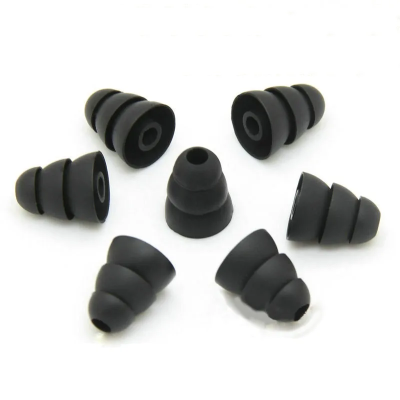 12pcs Silicone In-Ear Earphone Covers Cap Replacement Earbud Bud Tips Earbuds Headphone Ear Tip Three Layer Ear tips
