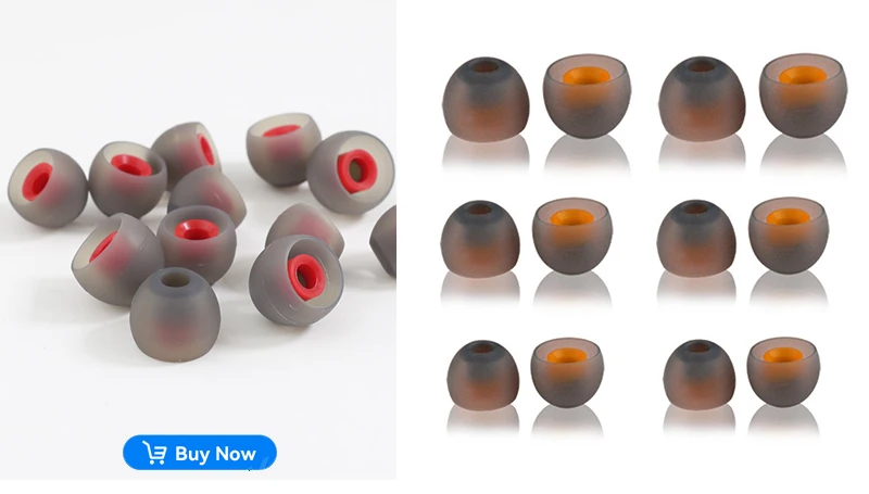 12pcs Silicone In-Ear Earphone Covers Cap Replacement Earbud Bud Tips Earbuds Headphone Ear Tip Three Layer Ear tips