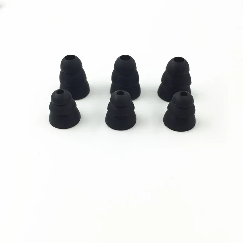 12pcs Silicone In-Ear Earphone Covers Cap Replacement Earbud Bud Tips Earbuds Headphone Ear Tip Three Layer Ear tips