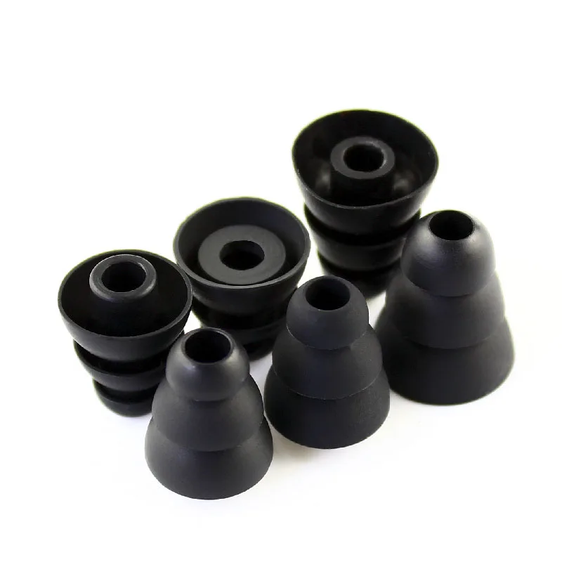 12pcs Silicone In-Ear Earphone Covers Cap Replacement Earbud Bud Tips Earbuds Headphone Ear Tip Three Layer Ear tips