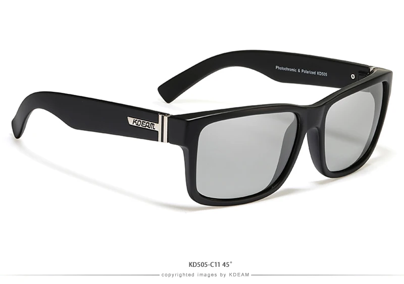 KDEAM Revamp Of Sport Men Sunglasses Polarized Shockingly Colors Sun Glasses Outdoor Driving Photochromic Sunglass With Box