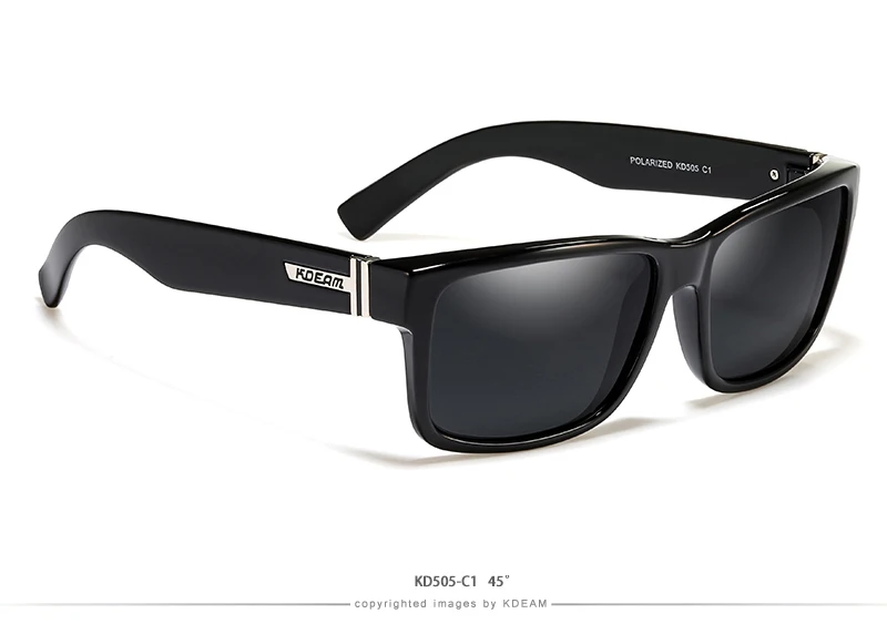 KDEAM Revamp Of Sport Men Sunglasses Polarized Shockingly Colors Sun Glasses Outdoor Driving Photochromic Sunglass With Box
