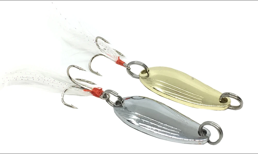 1pcs Metal 3g/5g Fishing Lures Wobbler Spinner Bait Spoon Artificial Bass Hard Sequin Paillette Metal Steel Hook Lures