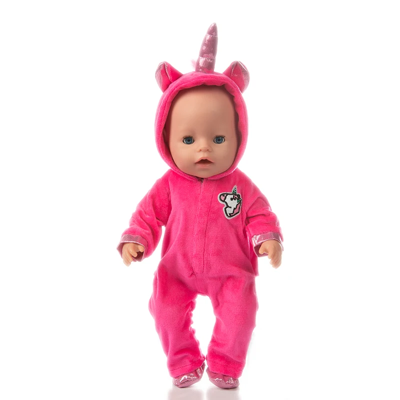 Doll Clothes for 43cm Baby Doll Leather Jacket Pants Set for 17 Inch Baby Doll Coat Winter Clothes Drop Shipping