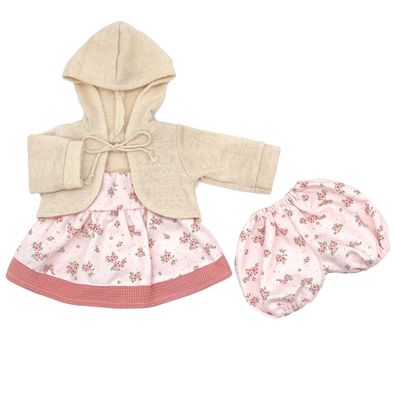 Doll Clothes for 43cm Baby Doll Leather Jacket Pants Set for 17 Inch Baby Doll Coat Winter Clothes Drop Shipping