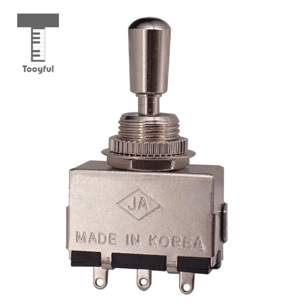 Tooyful Guitar Metal Closed 3 Way Pickup Selector Tone Switch Copper Knob for LP Electric Guitar Pickups Parts Swith Control