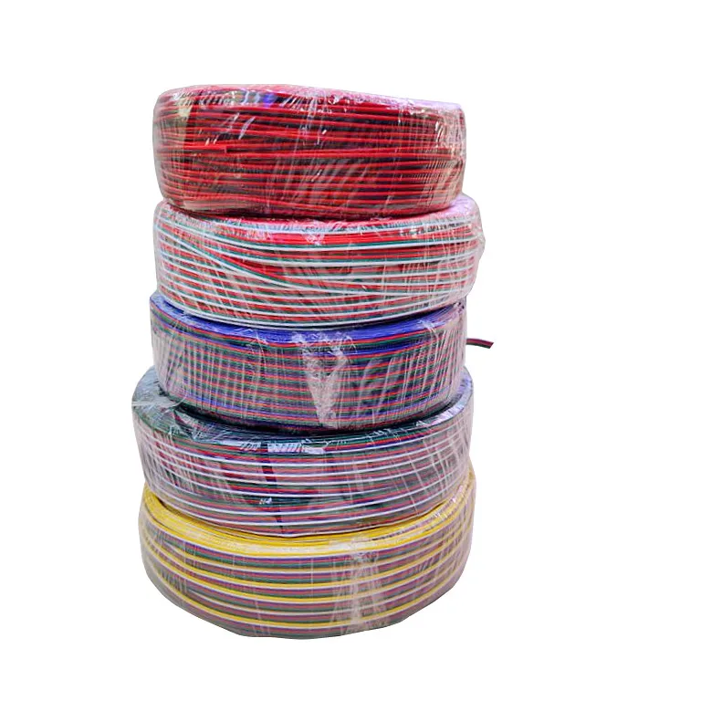 1m-100m RGB Led Connector 2pin 3pin 4pin 5pin LED Cable Extension Extend Cord Connector Wire For RGB RGBW Single Color LED Strip