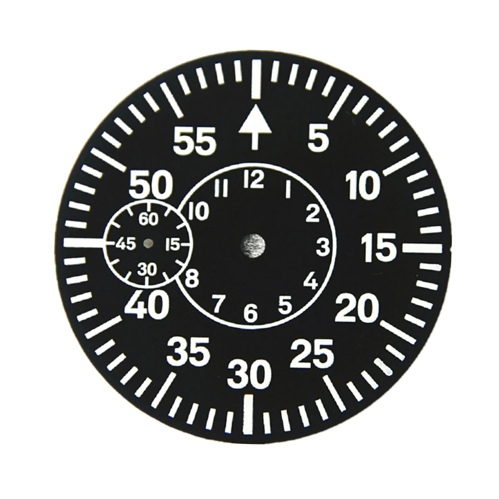 High End Black 38.9mm Watch Dial For ETA 6497 6498 Strong Green Luminous 6/9 O'clock Watch Face Plate For Seagull ST3620 ST3600