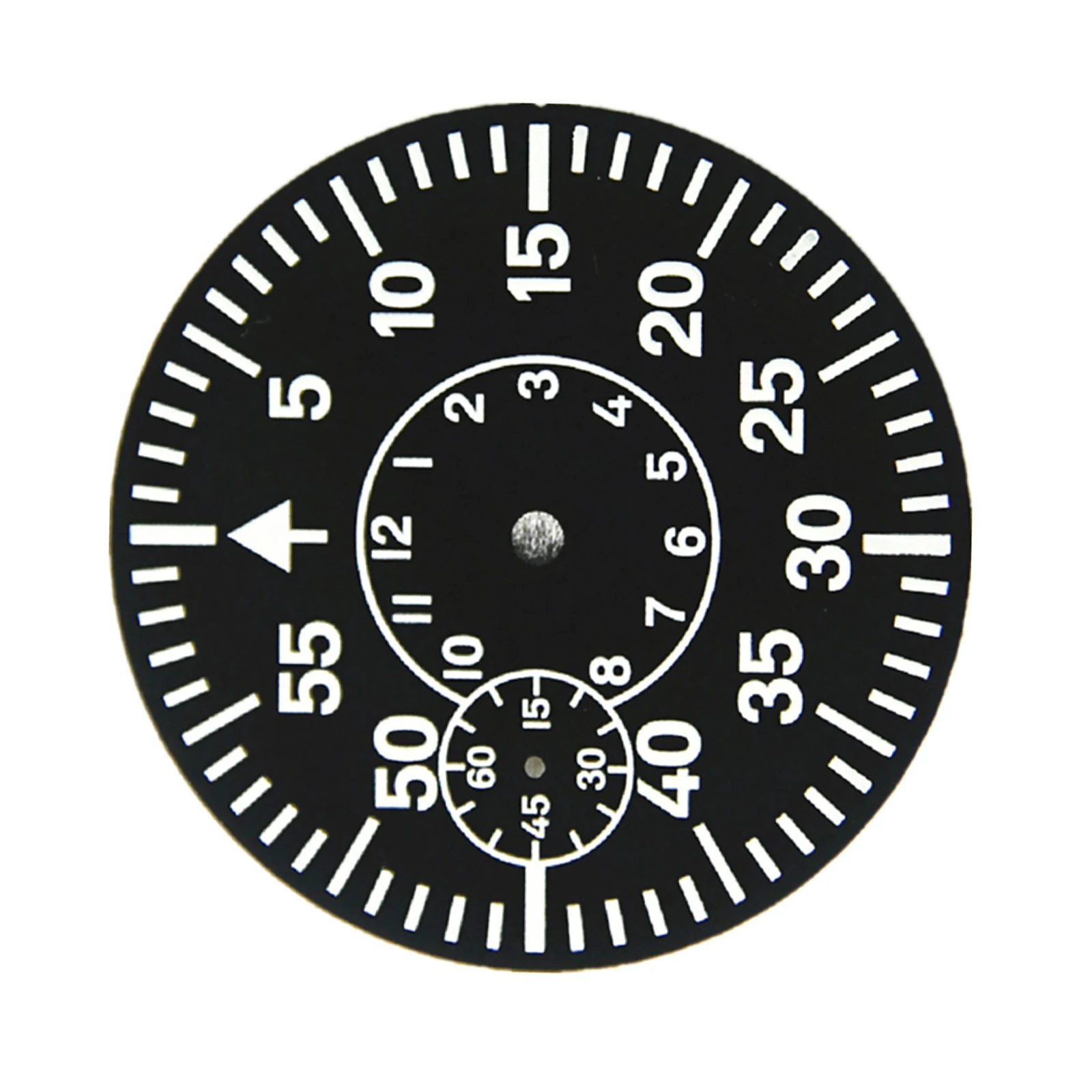 High End Black 38.9mm Watch Dial For ETA 6497 6498 Strong Green Luminous 6/9 O'clock Watch Face Plate For Seagull ST3620 ST3600