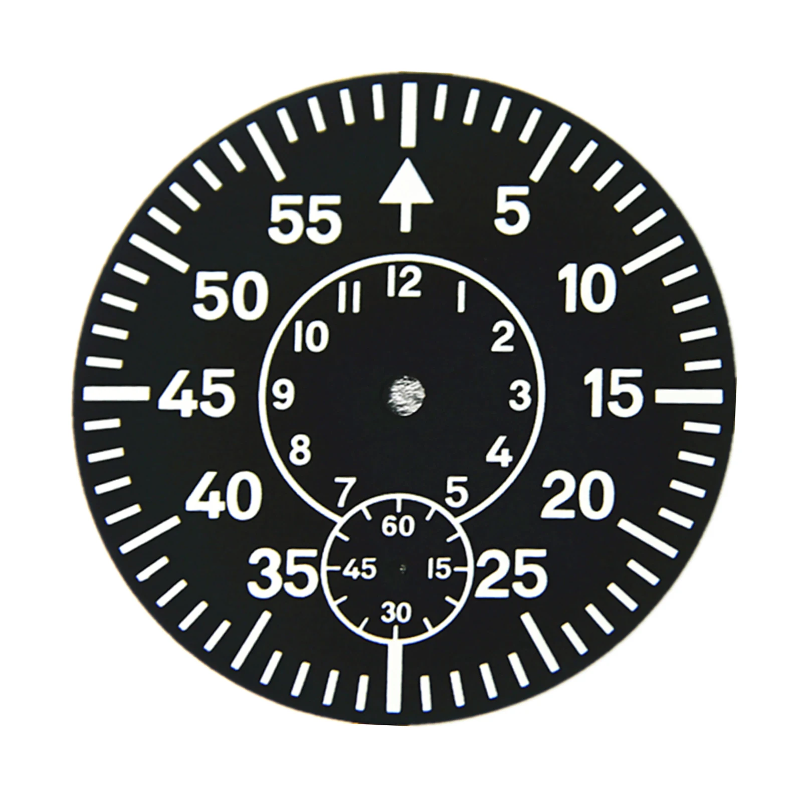 High End Black 38.9mm Watch Dial For ETA 6497 6498 Strong Green Luminous 6/9 O'clock Watch Face Plate For Seagull ST3620 ST3600