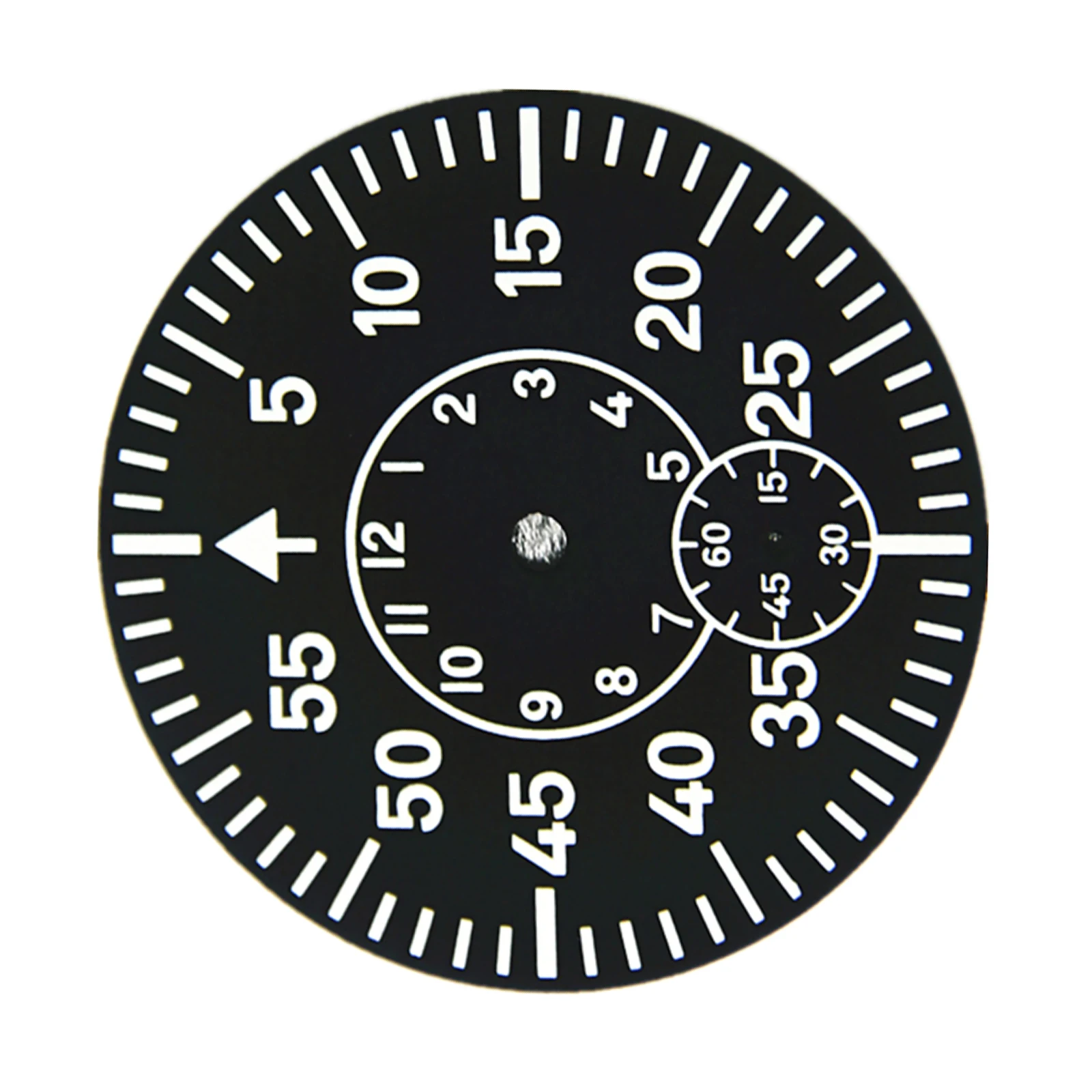 High End Black 38.9mm Watch Dial For ETA 6497 6498 Strong Green Luminous 6/9 O'clock Watch Face Plate For Seagull ST3620 ST3600