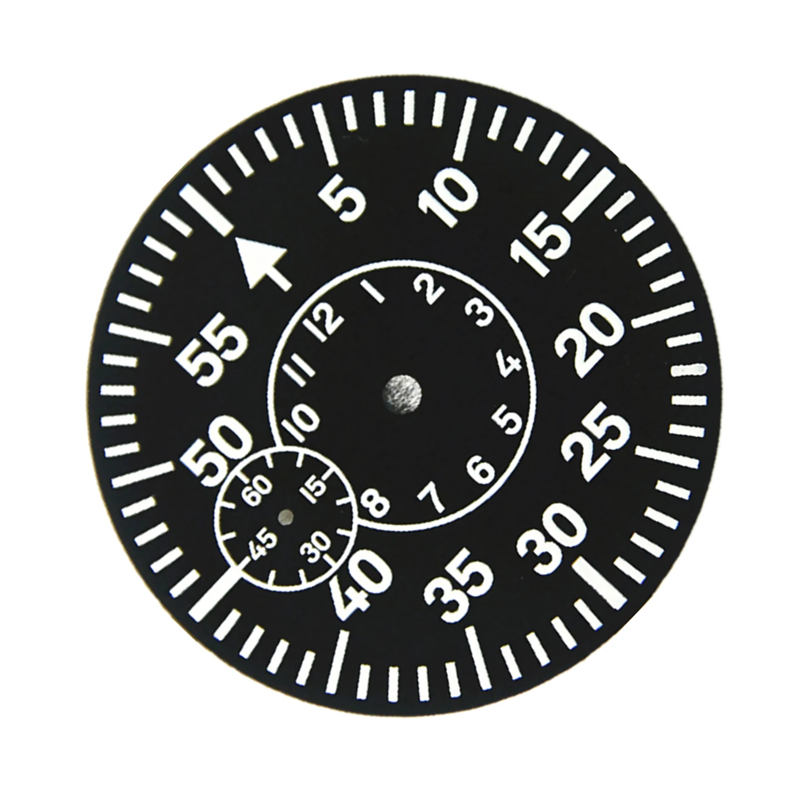High End Black 38.9mm Watch Dial For ETA 6497 6498 Strong Green Luminous 6/9 O'clock Watch Face Plate For Seagull ST3620 ST3600