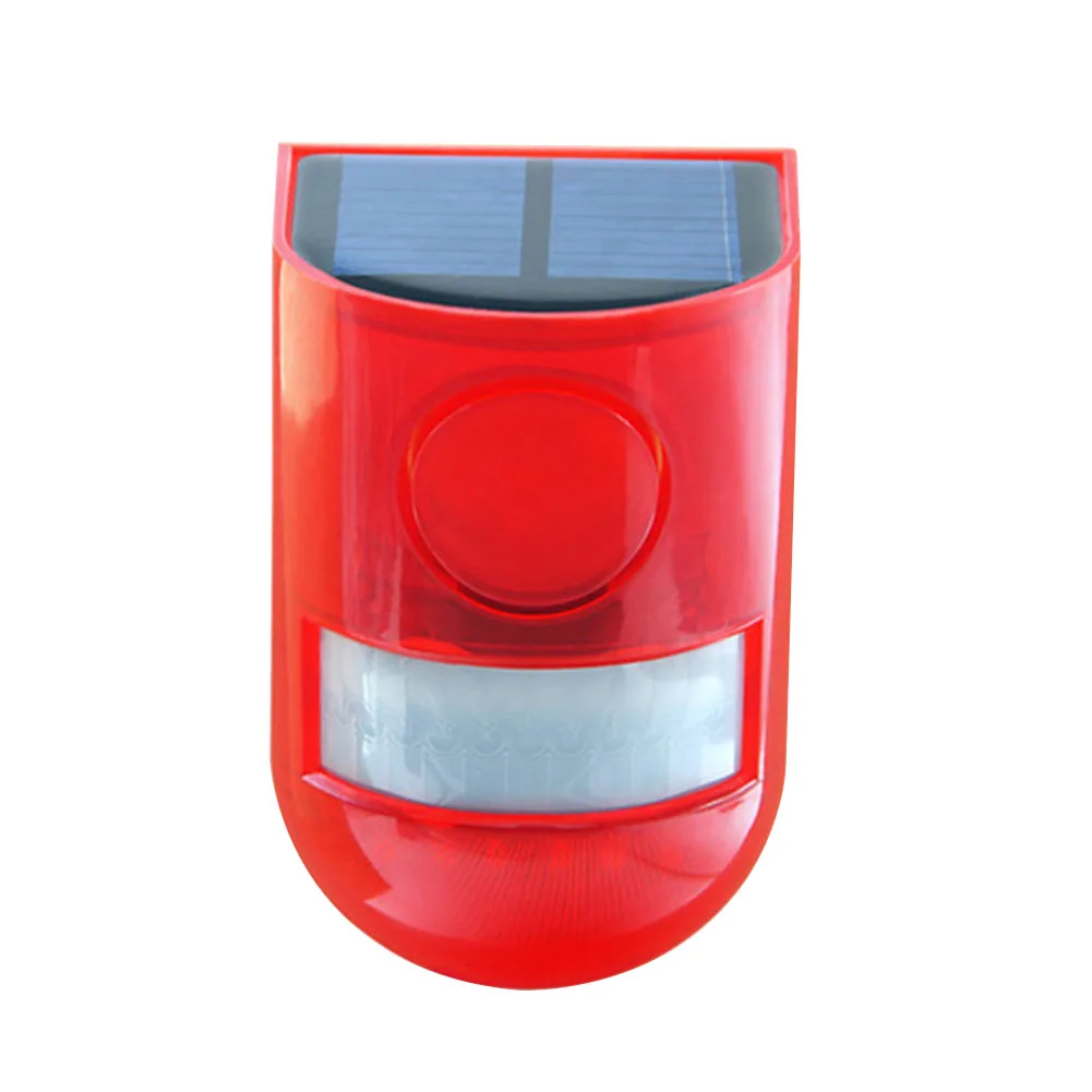 Motion Sensor Alarm Waterproof Solar Infrared Motion Sensor Alarm Remote Control Multifunctional Portable for Home Outdoor