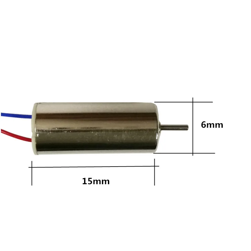 JJRC H36/Eachine E010 615 Motors 6X15mm (4Pcs) - 3.7V 1S Coreless CW/CCW Replacement for Mini Drones
