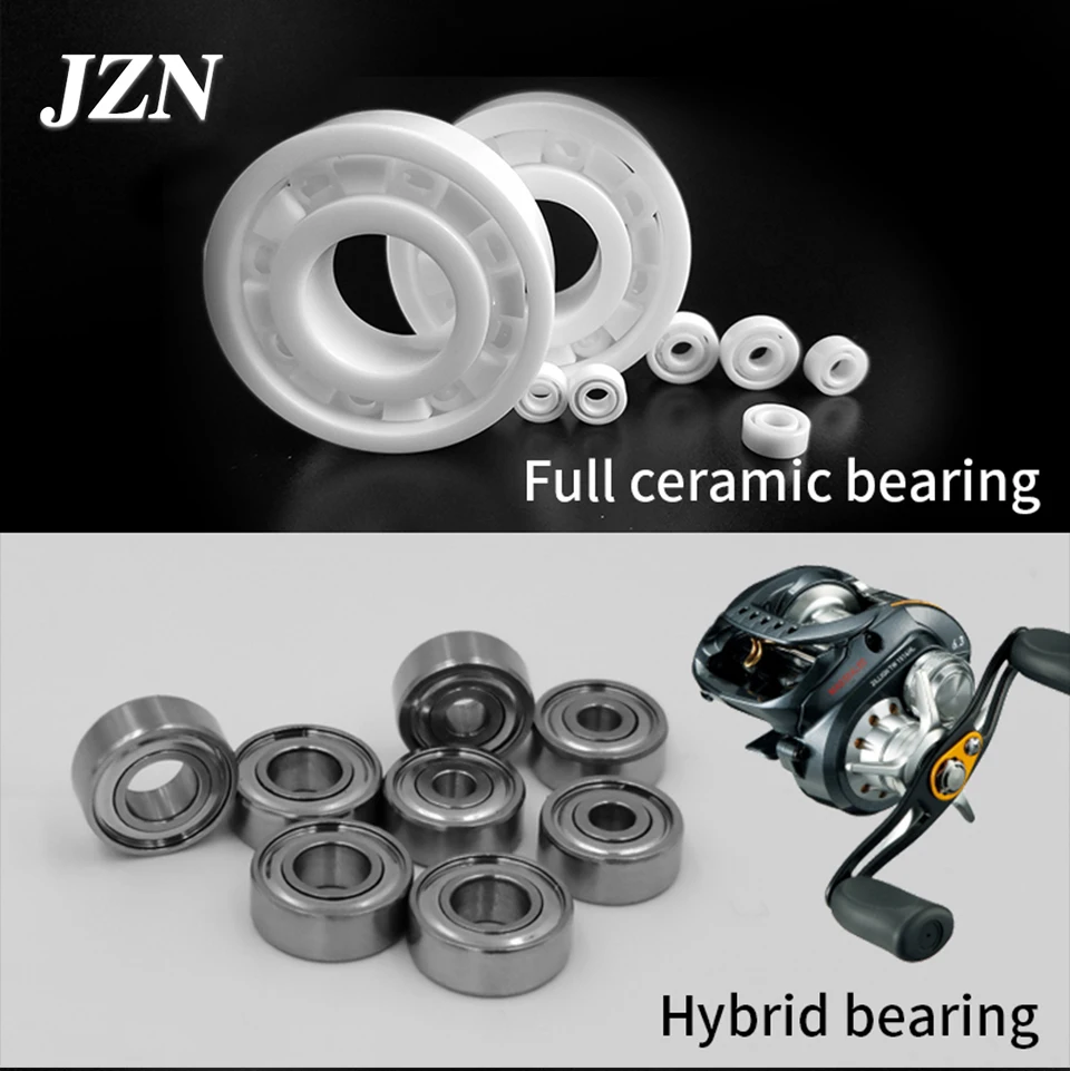 Luya Fishing Reels Bait Casting Reels Spinning Reels Upgraded All-Ceramic Hybrid Ceramic Bearings for Smooth 623 MR115 608 ZZRS