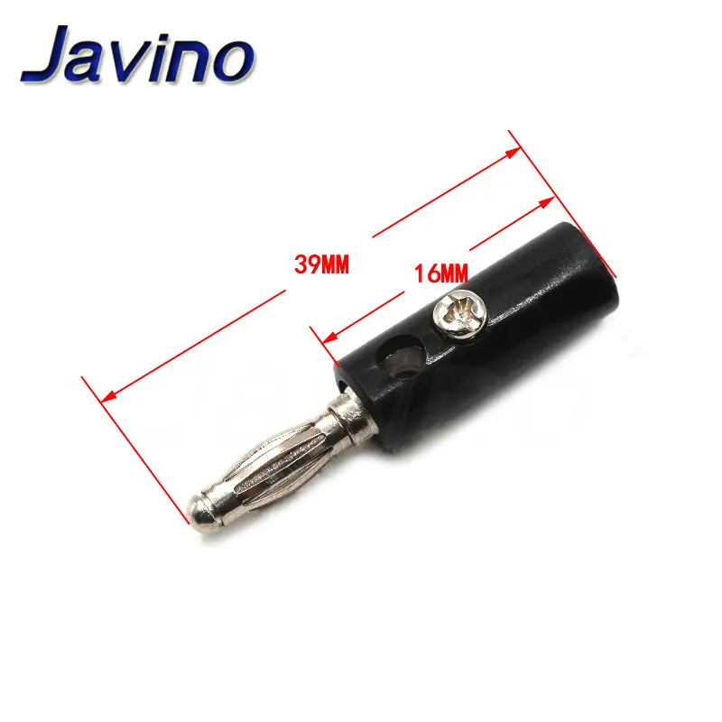 Audio Speaker Screw Banana Gold Plate Plugs Connectors 4mm IN STOCK Black Red Facotry Online Wholesale Golden