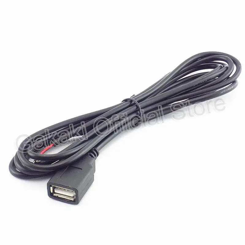 0.3m/1m/2m 5V USB Power Supply Cable 2 Pin USB 2.0 A Female Male 4 Pin Wire Jack Charger Charging Cord Extension Connector DIY