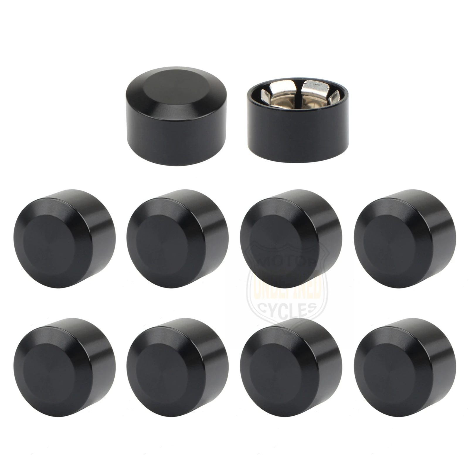 Black Motorcycle Head Bolts Cap Cover CNC Schrauben Topper Caps Cover For Harley Sportster Touring Dyna Big Twin Cam Softail