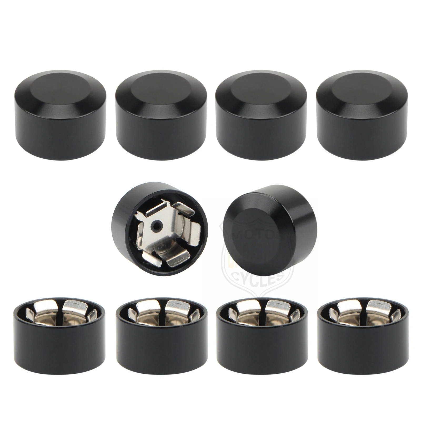 Black Motorcycle Head Bolts Cap Cover CNC Schrauben Topper Caps Cover For Harley Sportster Touring Dyna Big Twin Cam Softail