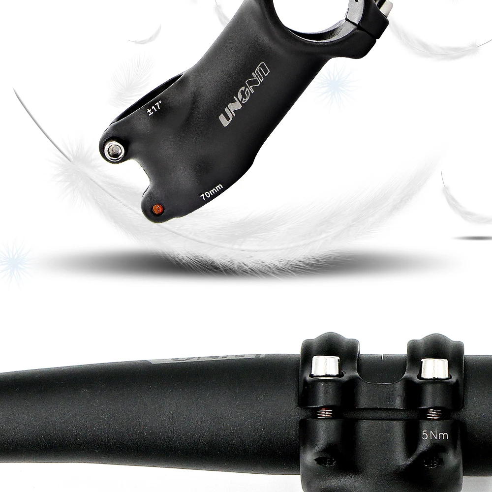 UNO Ultralight Bike Stem 7 17 Degree MTB Road Bicycle Stem 31.8mm 60/70/80/90/100/110/120/130mm Mountain MTB Bicycle Power Parts