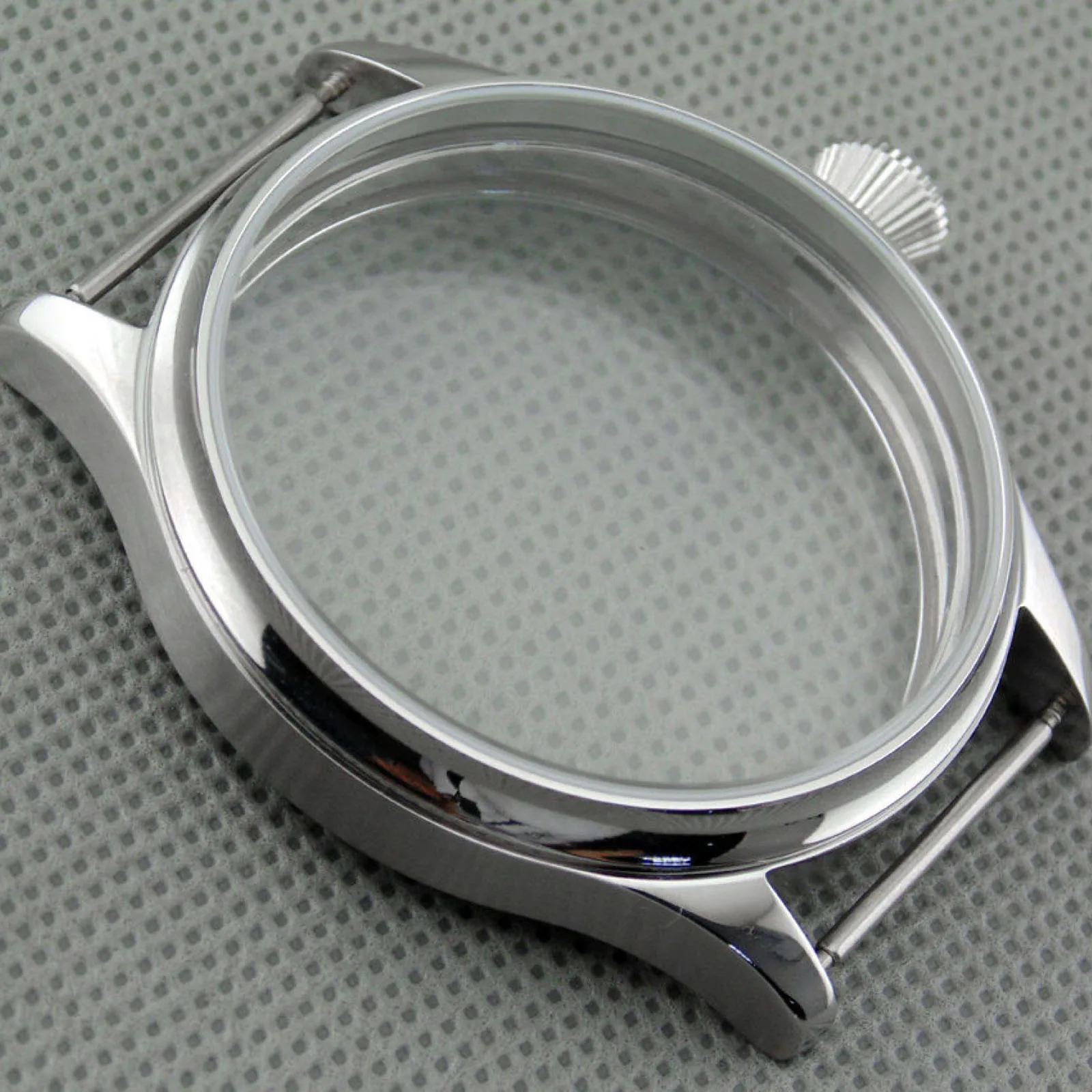 For Seagull ST36 6497/6498 Premium Stainless Steel 44mm Watch Case Hand Winding Movement Accessory Replacement Watch Parts