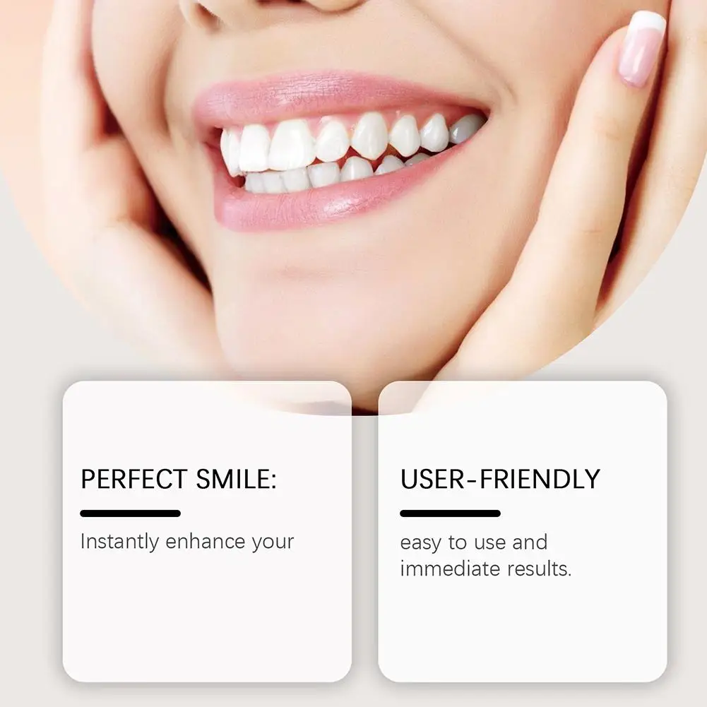 1Set False Teeth Silicone Upper Lower Veneers Perfect Denture Silicone Kit Temporary Orthodontic Fake Tooth Oral Hygiene Care