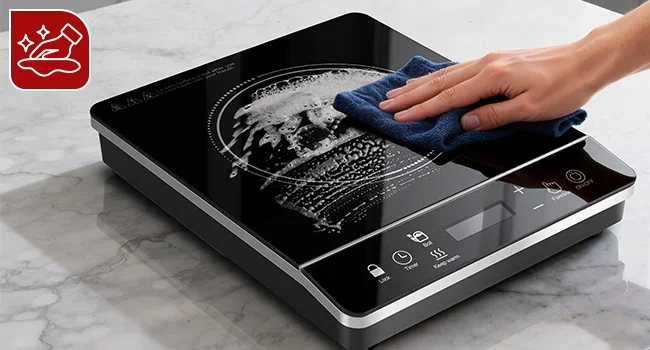 Portable Induction Cooktop 1800W, 20 Modes, 3H Timer, Touch Control, Child Lock, Auto Shut-off, ETL Certified