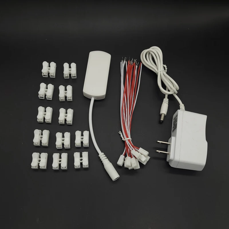3V/5V/12V AC/DC Adapter Power Supply with 12 Ports AU/EU/US/USB Plug Portable Power Output for Model Lamp/Railroad/Train Layout