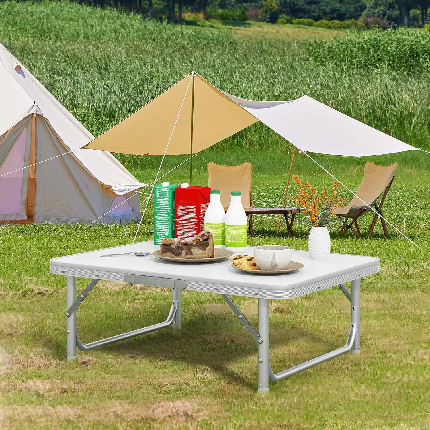 DayPlus Folding Table Heavy Duty Garden Party Picnic Trestle Indoor Outdoor Camping Catering Camping Picnic BBQ Party Table