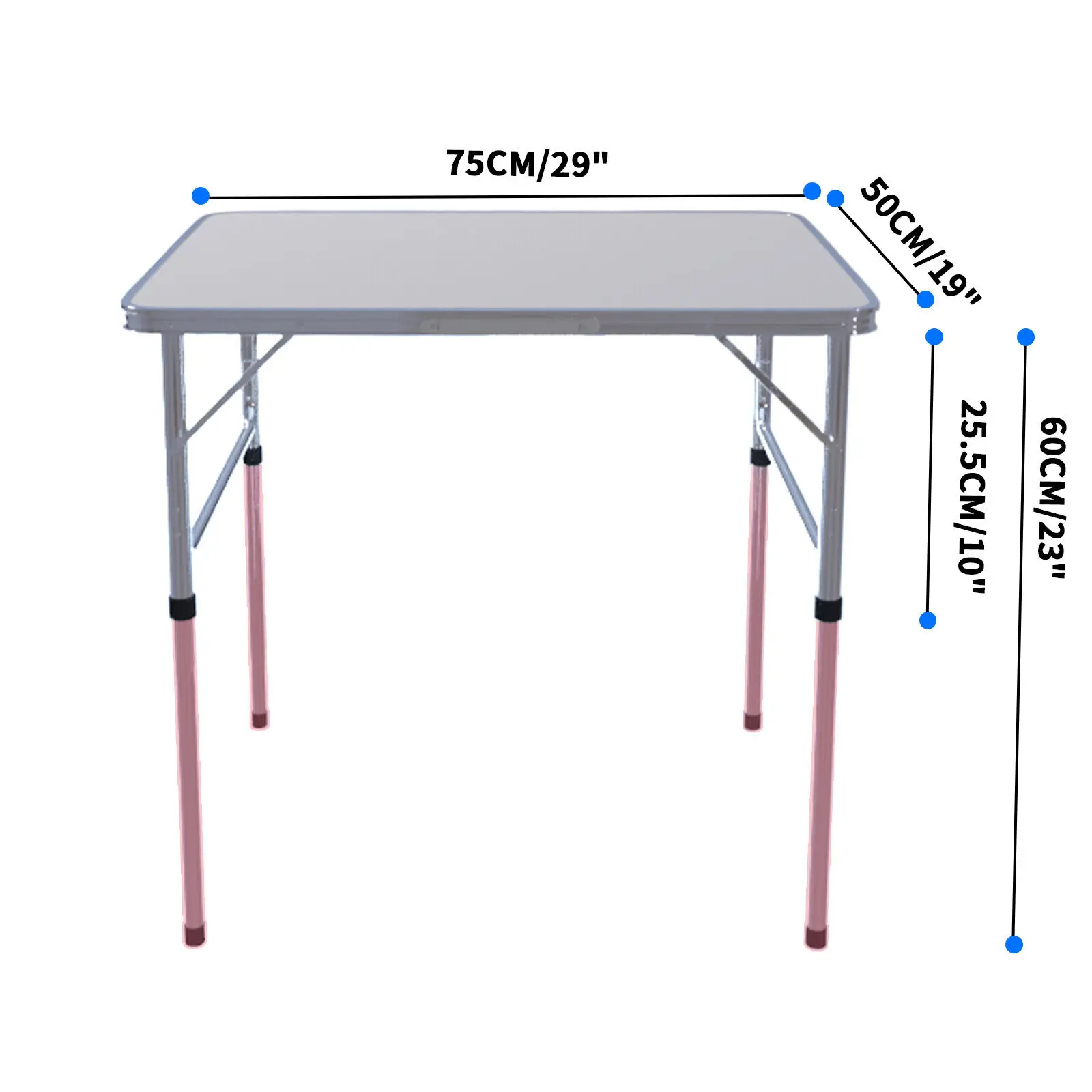 DayPlus Folding Table Heavy Duty Garden Party Picnic Trestle Indoor Outdoor Camping Catering Camping Picnic BBQ Party Table
