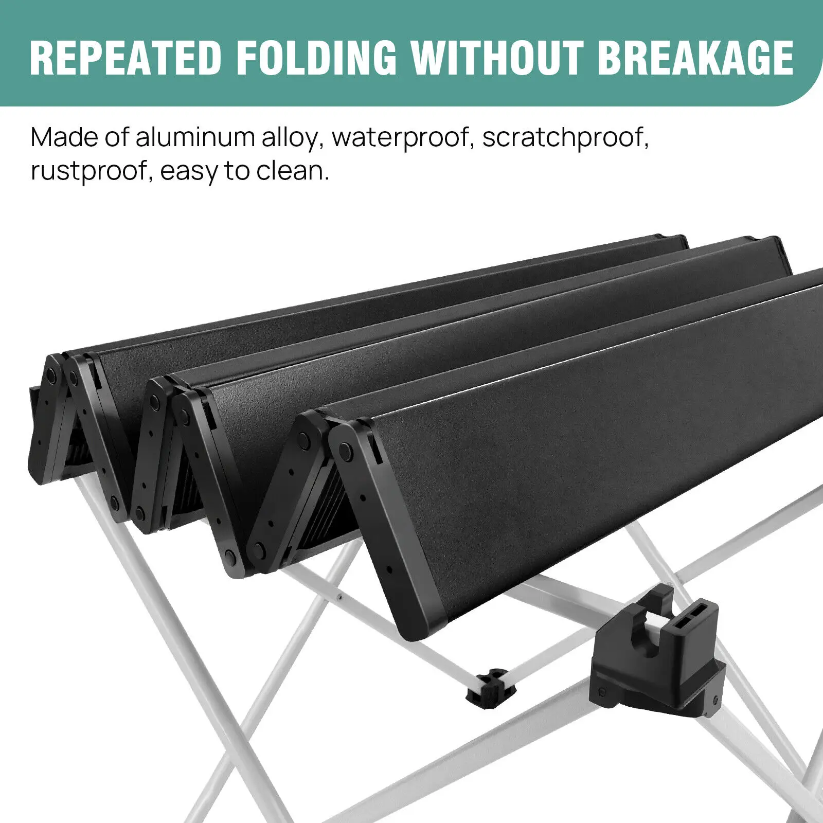 DayPlus Folding Table Heavy Duty Garden Party Picnic Trestle Indoor Outdoor Camping Catering Camping Picnic BBQ Party Table