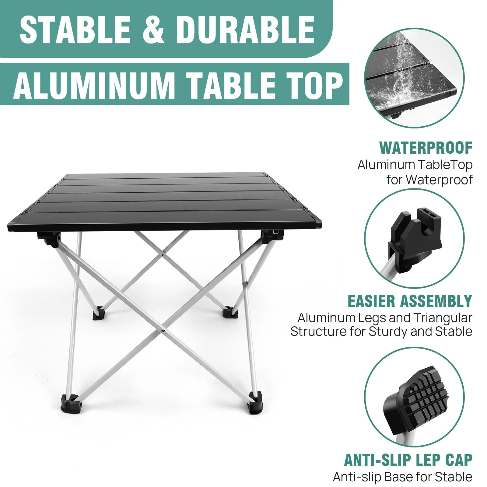 DayPlus Folding Table Heavy Duty Garden Party Picnic Trestle Indoor Outdoor Camping Catering Camping Picnic BBQ Party Table