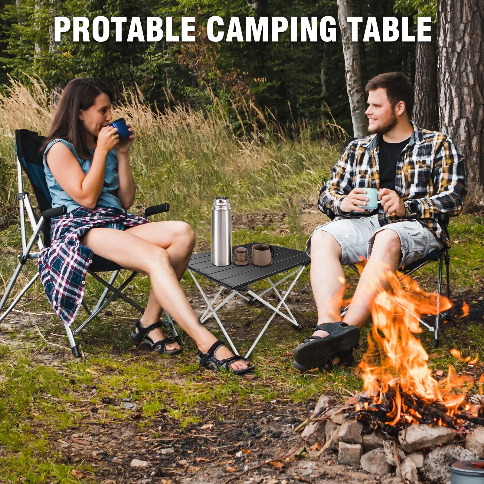 DayPlus Folding Table Heavy Duty Garden Party Picnic Trestle Indoor Outdoor Camping Catering Camping Picnic BBQ Party Table