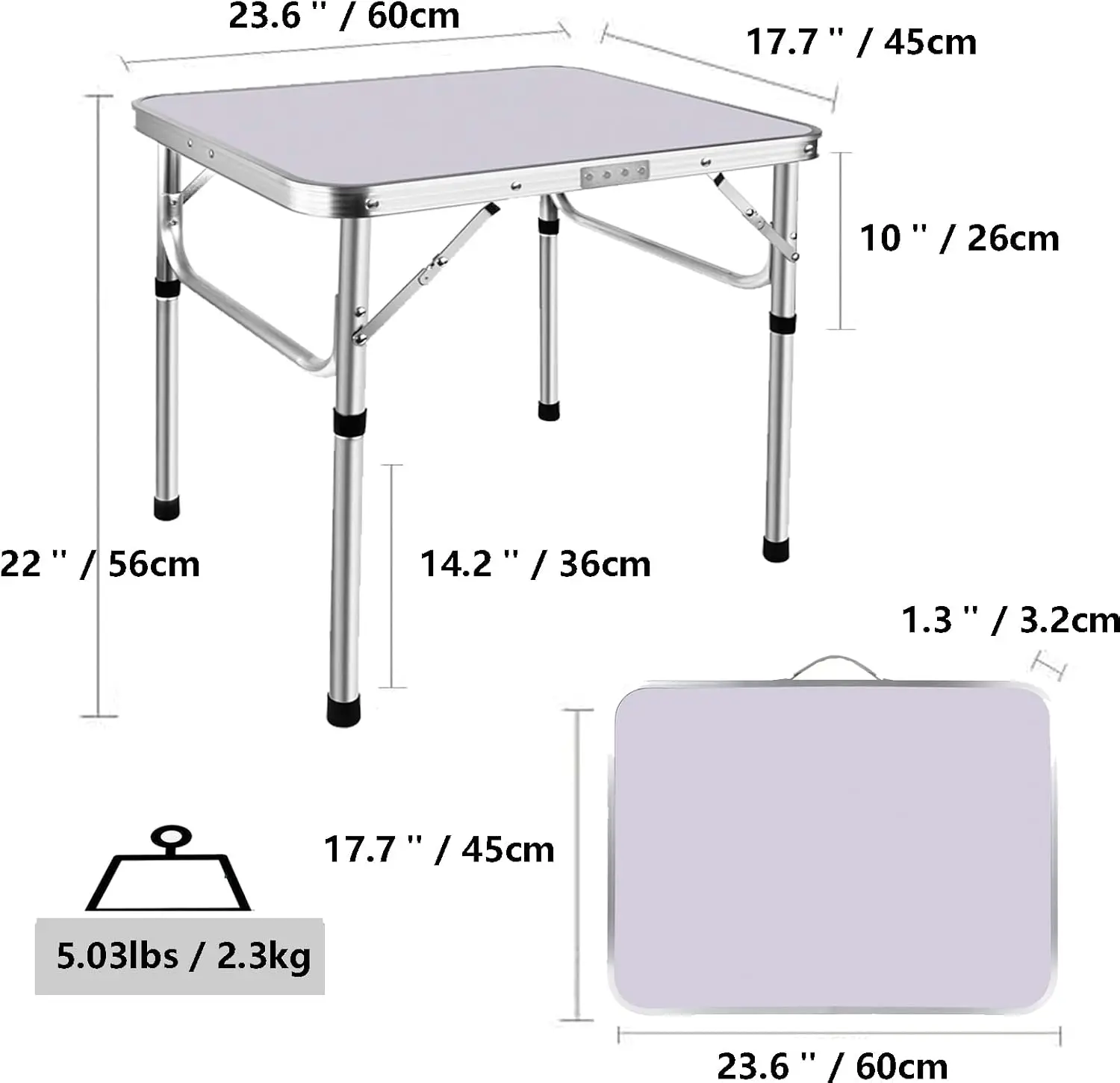 DayPlus Folding Table Heavy Duty Garden Party Picnic Trestle Indoor Outdoor Camping Catering Camping Picnic BBQ Party Table