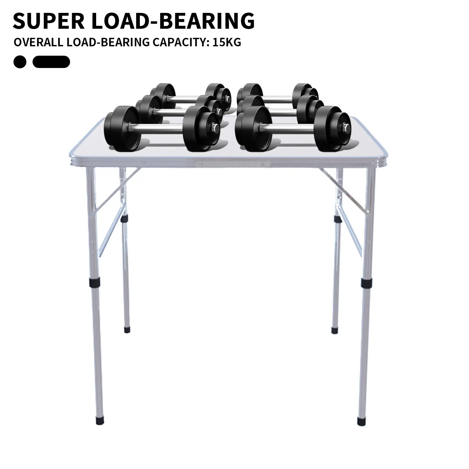 DayPlus Folding Table Heavy Duty Garden Party Picnic Trestle Indoor Outdoor Camping Catering Camping Picnic BBQ Party Table