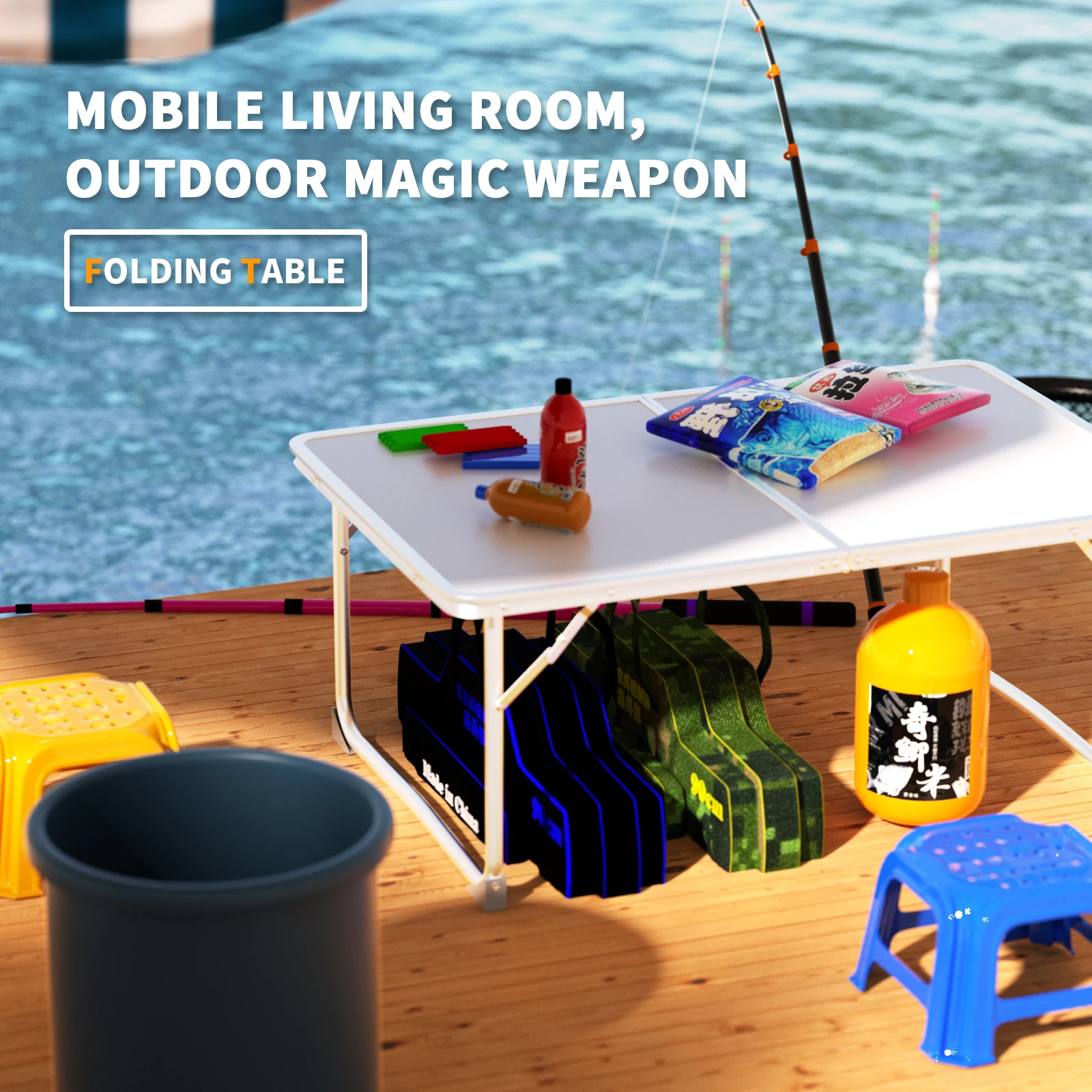 DayPlus Folding Table Heavy Duty Garden Party Picnic Trestle Indoor Outdoor Camping Catering Camping Picnic BBQ Party Table