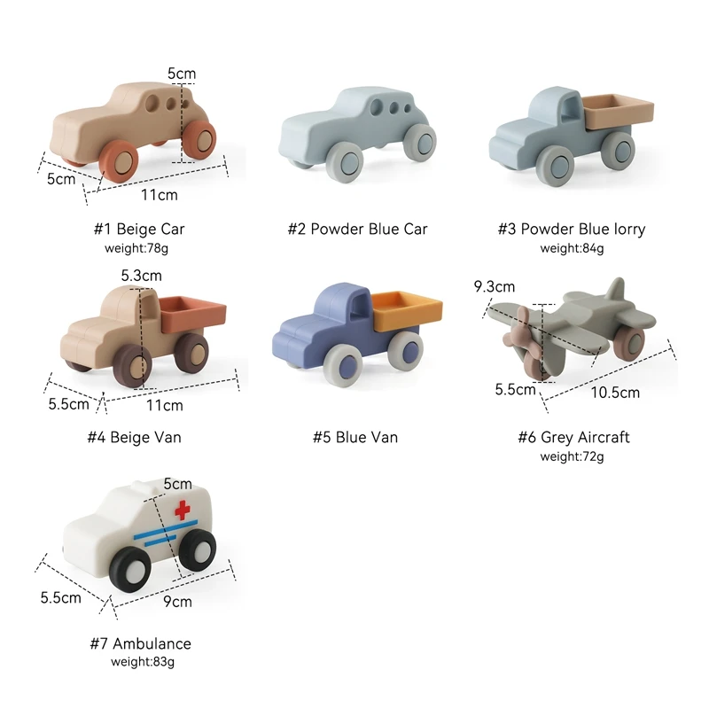 Montessori Baby Silicone Car Toys 0 12 Months Newborn Baby Things Silicone Baby Teether Toy Car Educational Toy Silicone Blocks