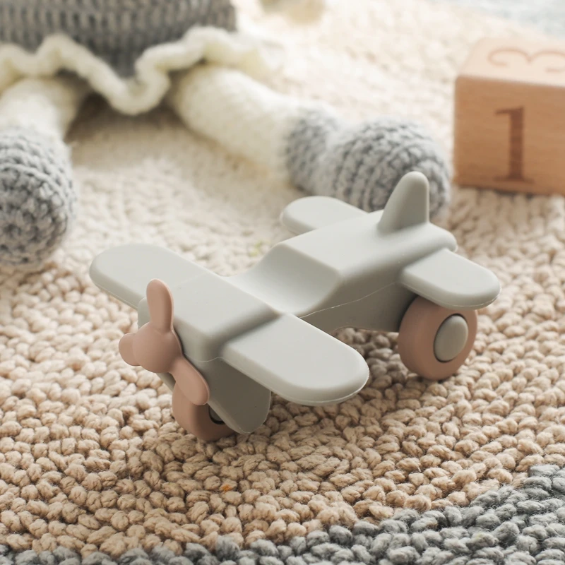 Montessori Baby Silicone Car Toys 0 12 Months Newborn Baby Things Silicone Baby Teether Toy Car Educational Toy Silicone Blocks