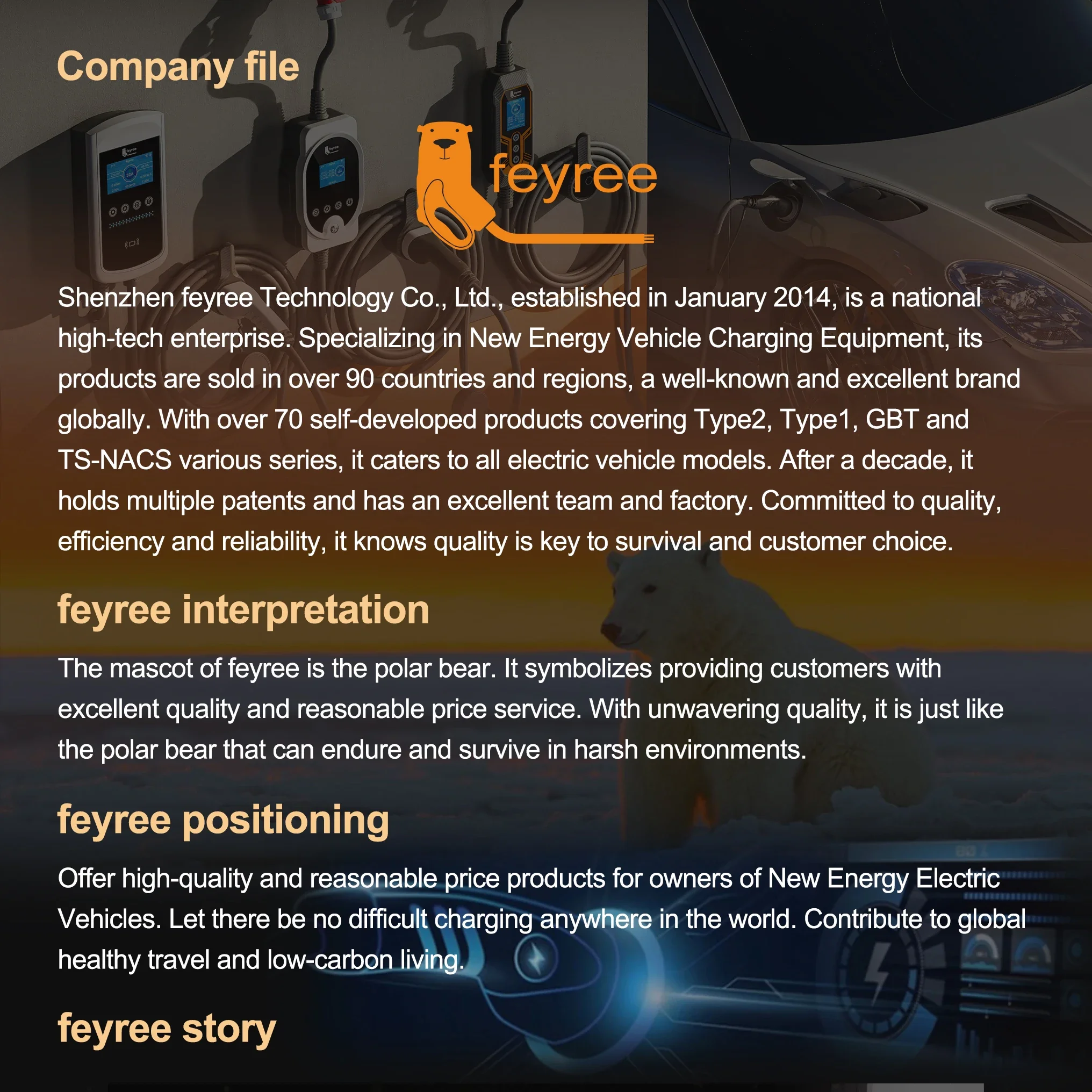 Feyree Type2 3.5KW 16A 1Phase EV Charger Portable Charging Box Current Adjustable 5m Cable Charging Station for Electric Vehicle