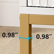 Tribesigns Modern Nightstand, 25.8" Tall Bedside Table with 3 Drawers, Contemporary End Side Table with Storage for Bedroom