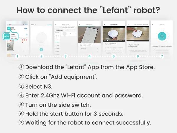 Lefant N3 4000Pa Suction Robot Vacuum and Sonic Mop Combo,Precision Mapping with Lidar&dToF Sensors,Ultrasonic Carpet Detection