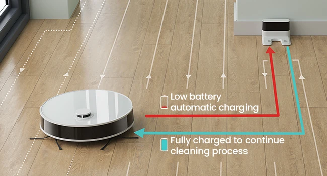 Lefant N3 4000Pa Suction Robot Vacuum and Sonic Mop Combo,Precision Mapping with Lidar&dToF Sensors,Ultrasonic Carpet Detection