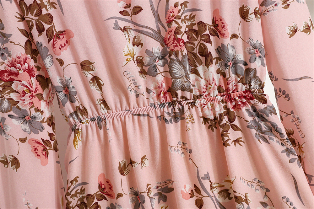 Spring Summer Women Maxi Dresses Casual Full Sleeve Floral Printed O-neck Woman Bohe Beach Party Long Dress Mujer Vestidos