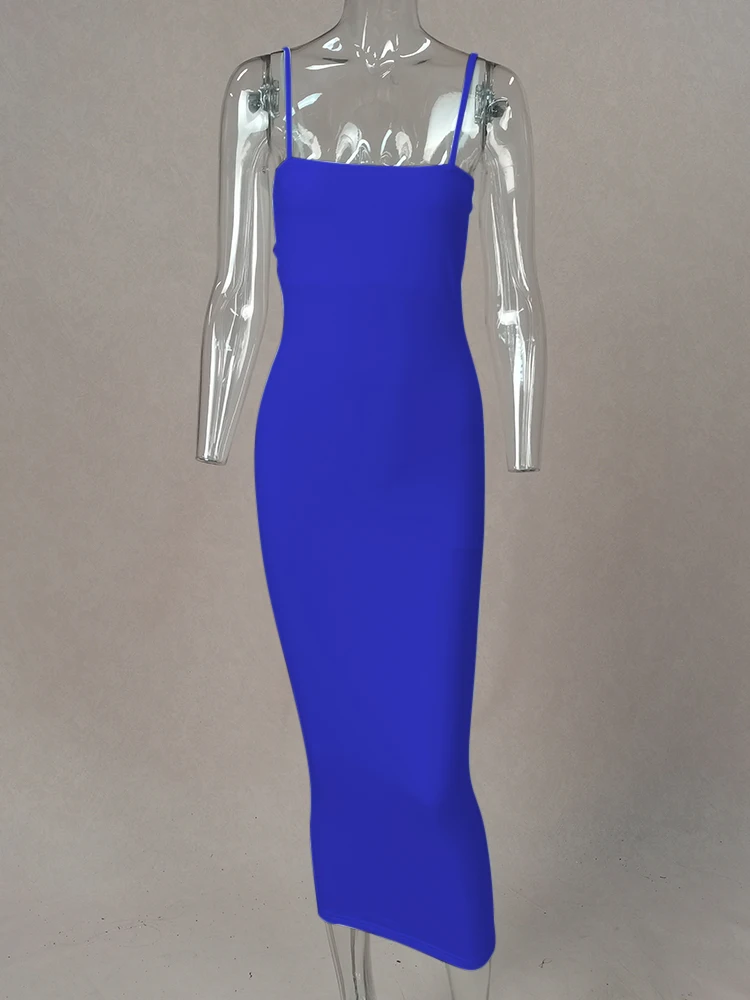 JZ461 New Summer Women's Dress Long Sling Dresses Club Sexy Suspender Dress